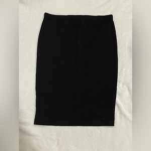 Black ribbed skirt